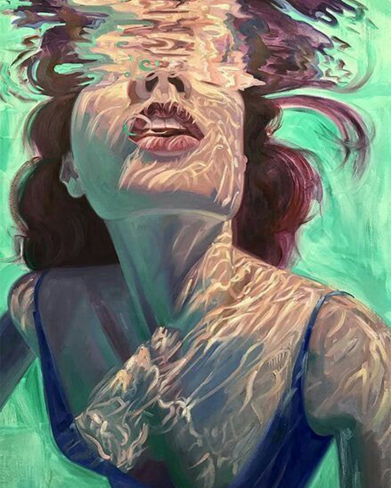Turquoise Reverie - 40x50 cm paint by numbers kit