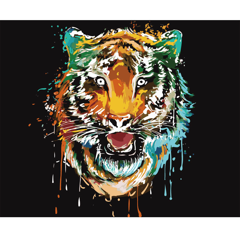 Color Splash Tiger - 40x50 cm paint by numbers kit