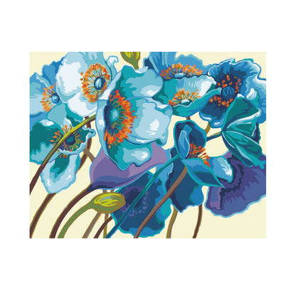 Blue Poppy Garden - 40x50 cm paint by numbers kit
