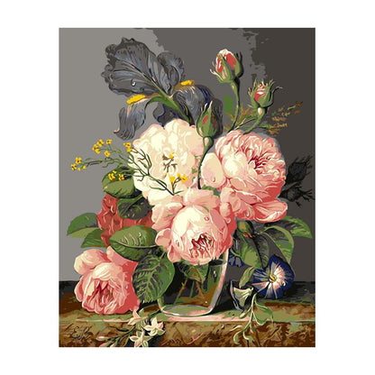 Vintage Peony and Iris Bouquet - 40x50 cm paint by numbers kit