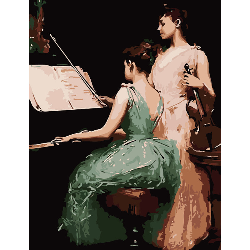 Piano and Violin Duet - 40x50 cm paint by numbers kit