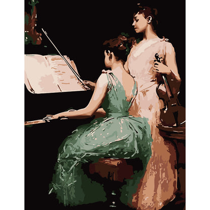 Piano and Violin Duet - 40x50 cm paint by numbers kit