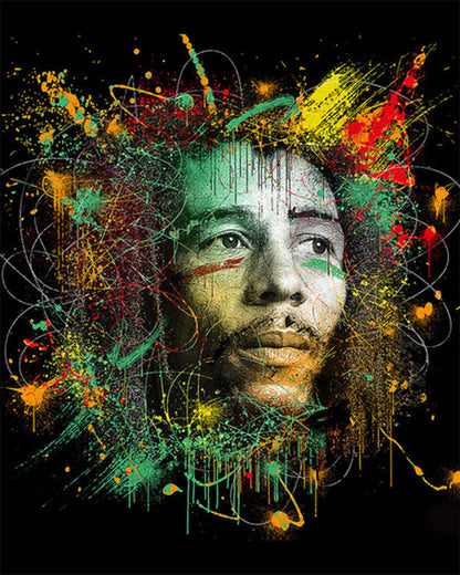 Color Splash Portrait - 40x50 cm paint by numbers kit