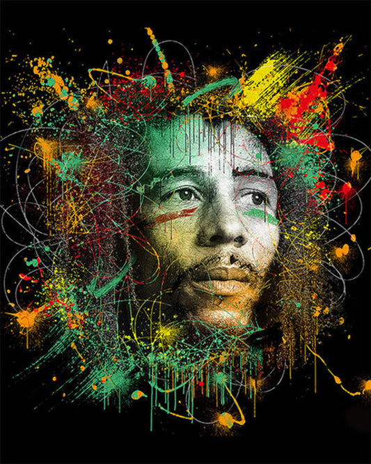 Color Splash Portrait - 40x50 cm paint by numbers kit
