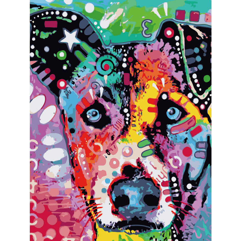 Pop Art Colorful Dog - 40x50 cm paint by numbers kit