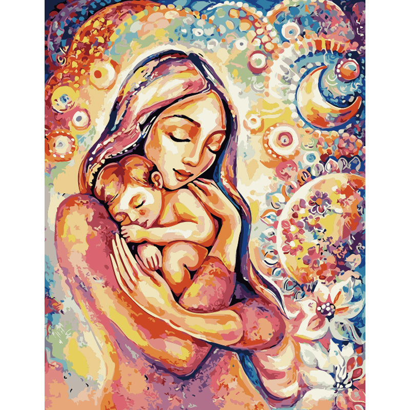 Mother and Baby Embrace - 40x50 cm paint by numbers kit