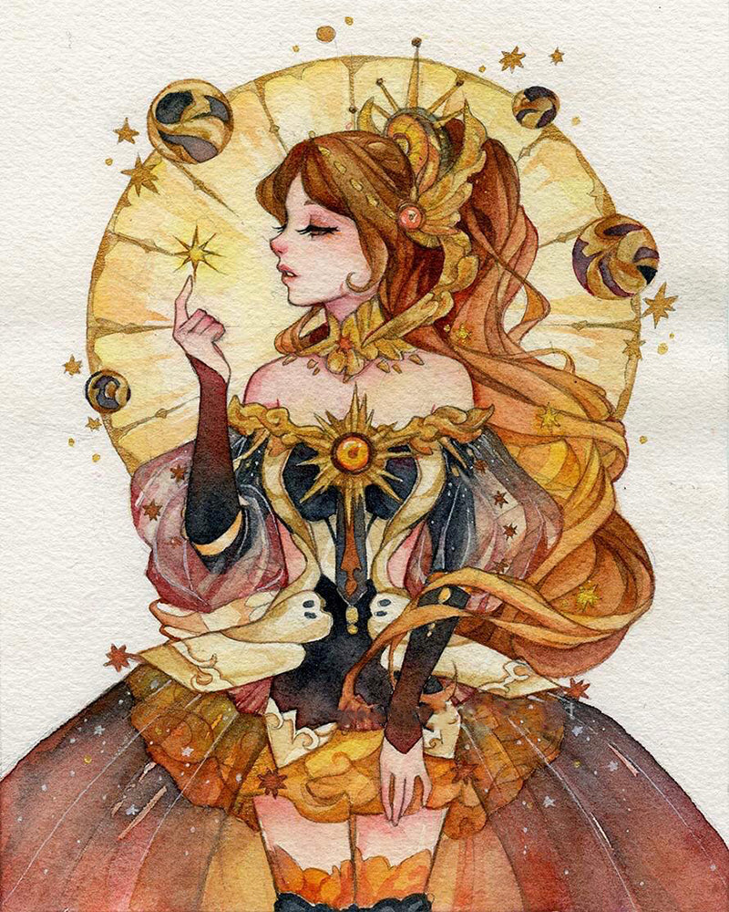 Celestial Autumn Princess - 40x50 cm paint by numbers kit