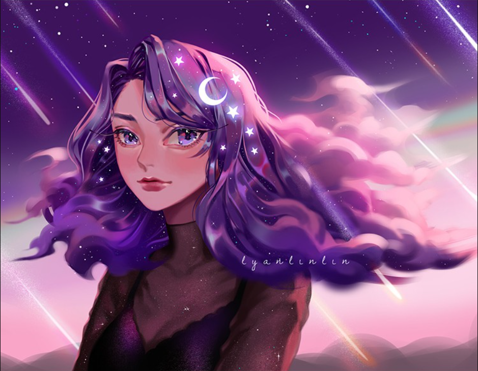 Celestial Purple Dreamer - 40x50 cm paint by numbers kit