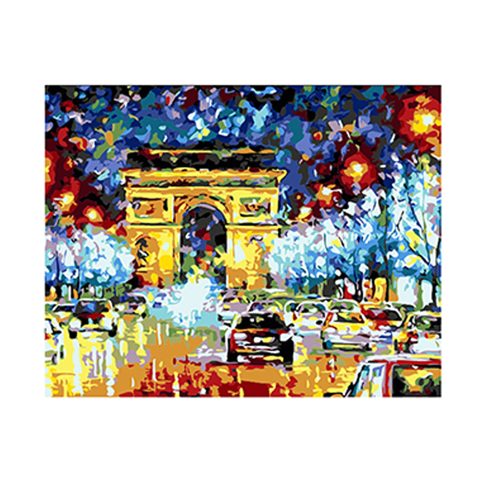 Colorful Arc de Triomphe - 40x50 cm paint by numbers kit