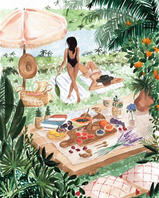 Tropical Picnic Escape - 40x50 cm