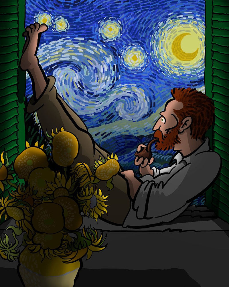 Starry Window Artist - 40x50 cm