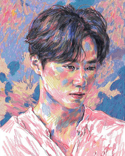 Pastel Impressionist Gentleman - 40x50 cm paint by numbers kit