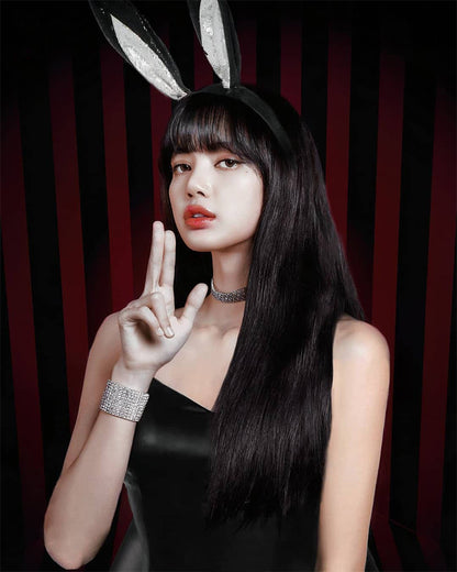 Midnight Bunny Elegance - 40x50 cm paint by numbers kit