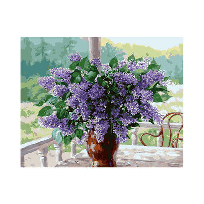 Purple Lilac Bouquet - 40x50 cm paint by numbers kit