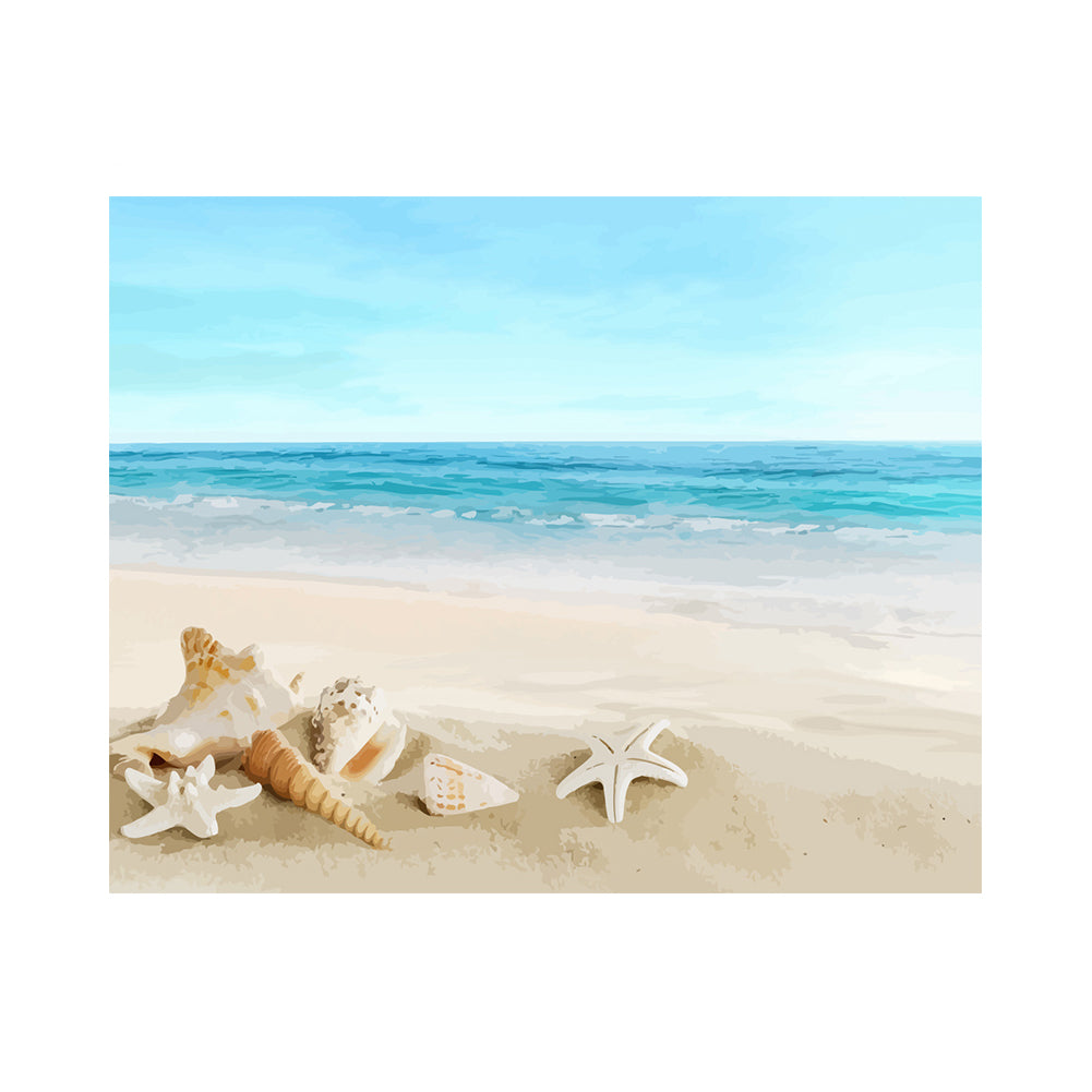 Seashells on the Beach - 40x50 cm paint by numbers kit