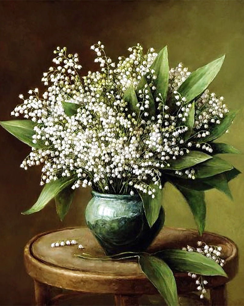 Lily of the Valley Still Life - 40x50 cm paint by numbers kit