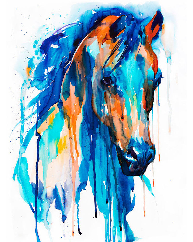 Blue Ember Horse - 40x50 cm paint by numbers kit