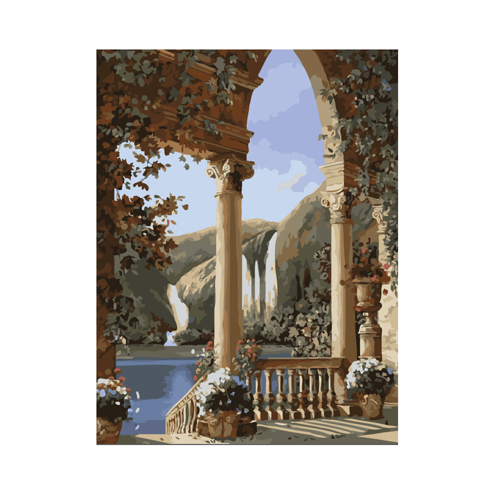 Lakeside Archway - 40x50 cm paint by numbers kit