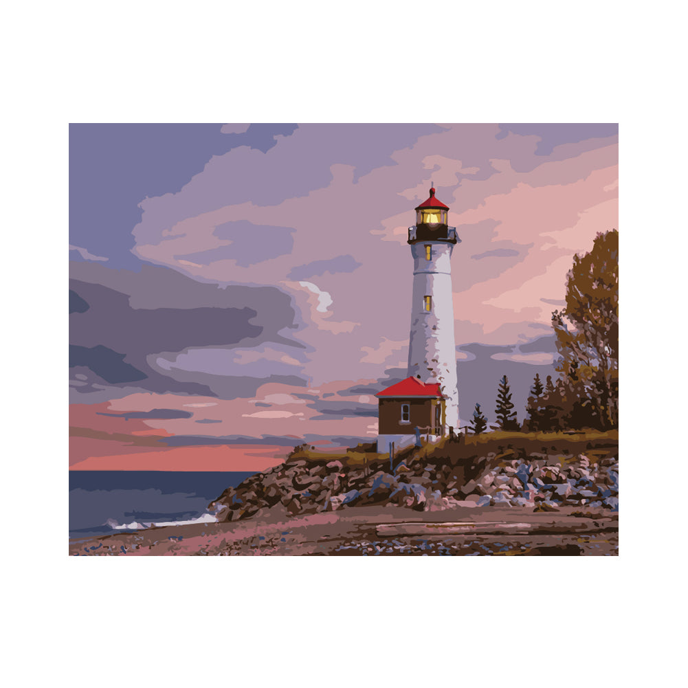 Highland Peninsula Lighthouse - 40x50 cm paint by numbers kit