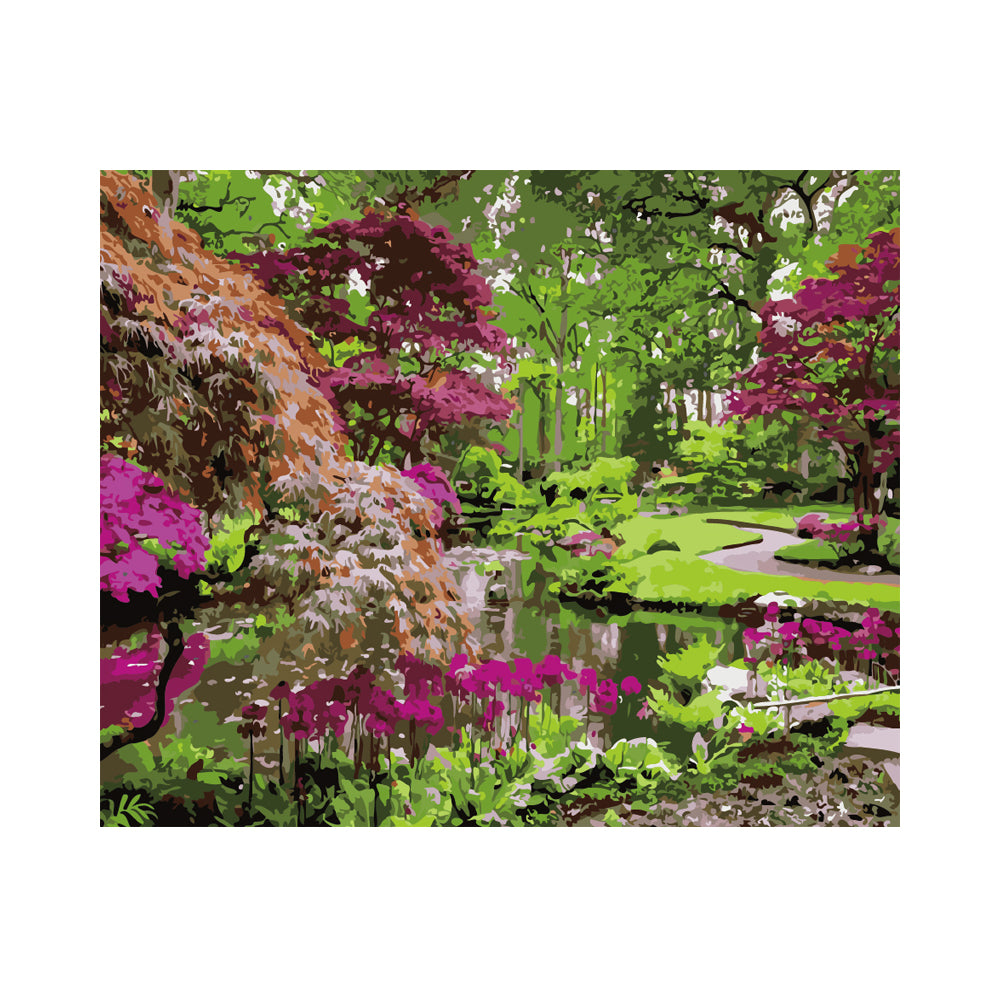 Tranquil Japanese Garden - 40x50 cm paint by numbers kit