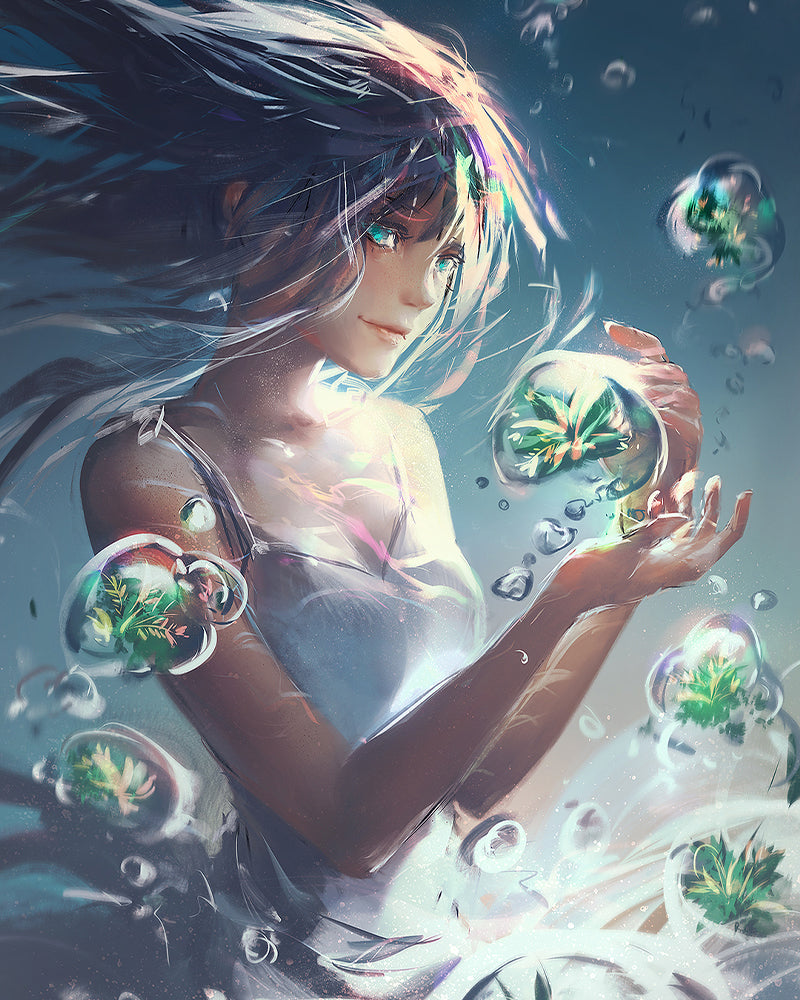 Botanical Bubble Guardian - 40x50 cm paint by numbers kit