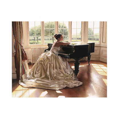 Bride at the Grand Piano - 40x50 cm paint by numbers kit