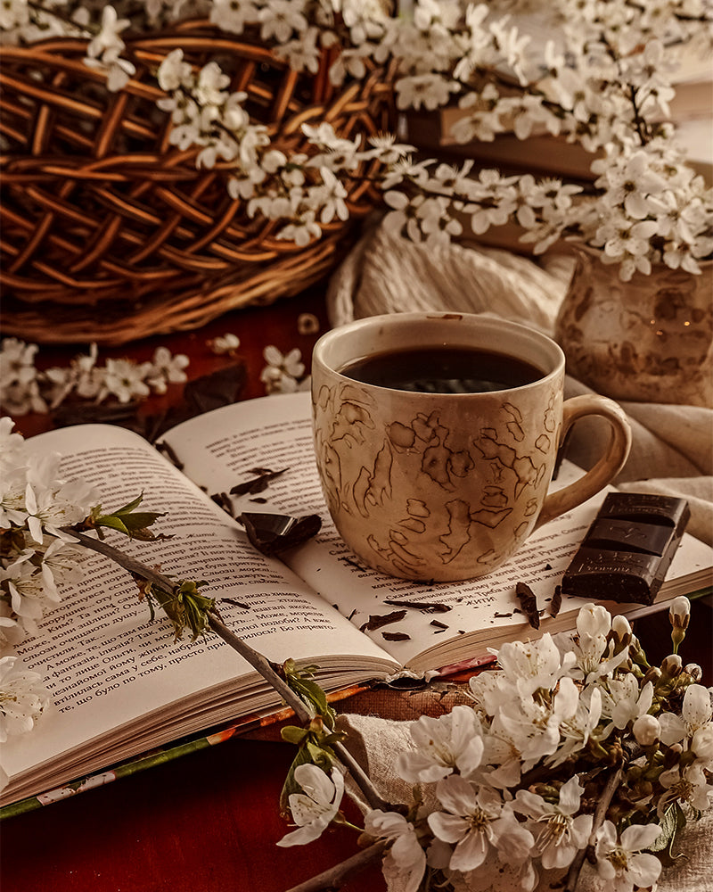 Coffee and Books Still Life - 40x50 cm