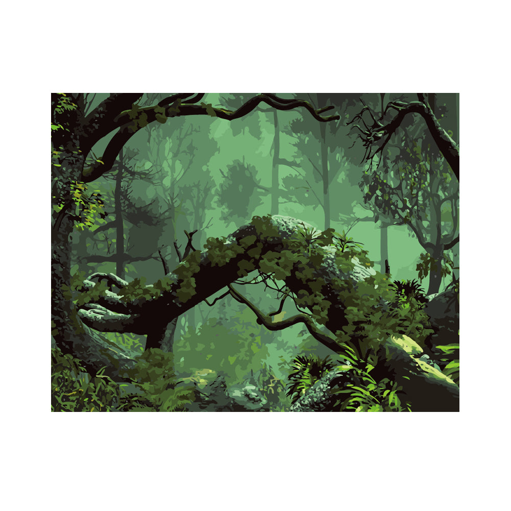 Enchanted Green Forest - 40x50 cm paint by numbers kit