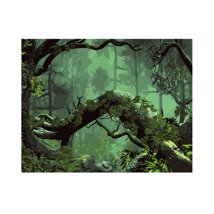 Enchanted Green Forest - 40x50 cm paint by numbers kit