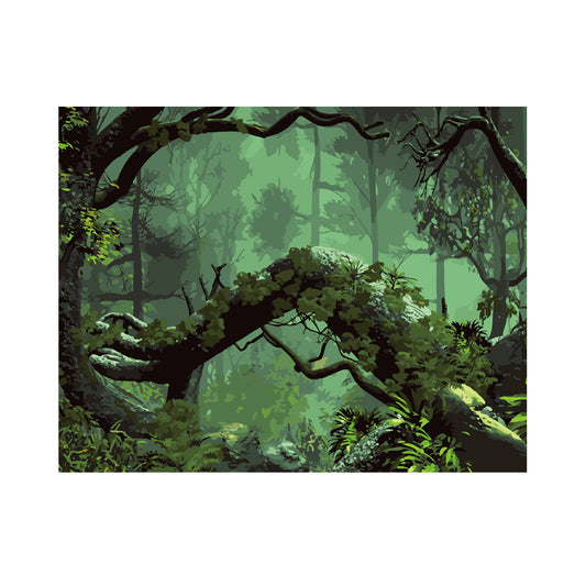 Enchanted Green Forest - 40x50 cm paint by numbers kit