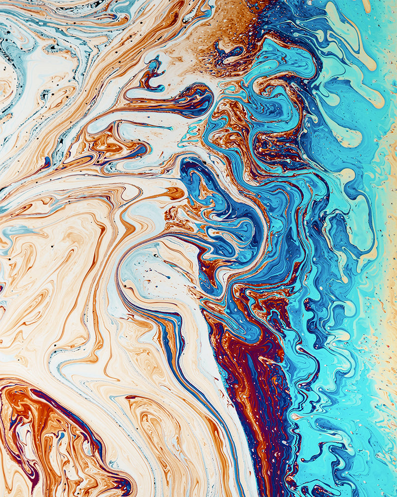 Turquoise Copper Marble - 40x50 cm paint by numbers kit