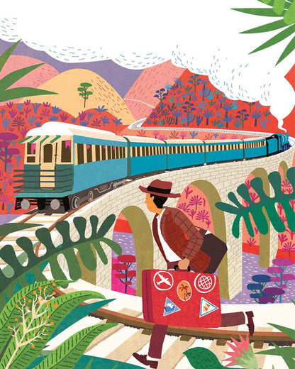 Vintage Train Journey - 40x50 cm paint by numbers kit