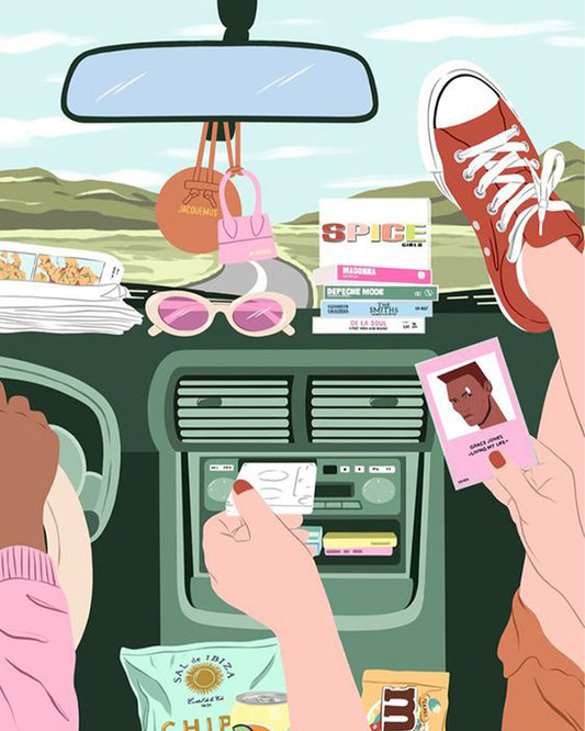 Road Trip Dashboard - 40x50 cm