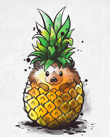 Pineapple Hedgehog - 40x50 cm paint by numbers kit