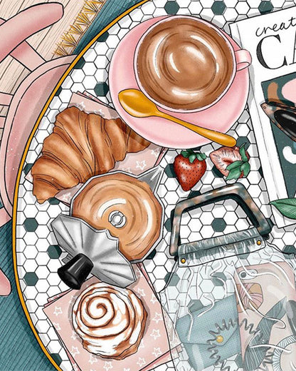 Cozy Croissant Coffee Table - 40x50 cm