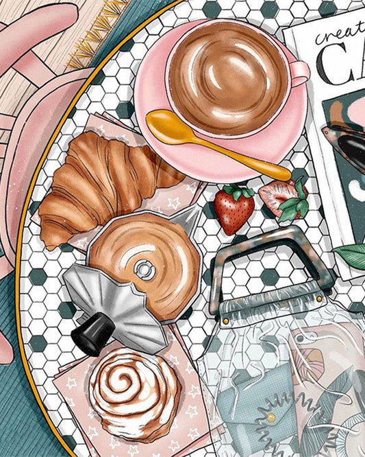 Cozy Croissant Coffee Table - 40x50 cm