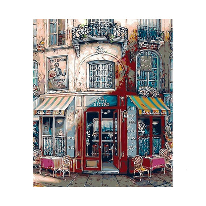 Charming Corner Bistro - 40x50 cm paint by numbers kit