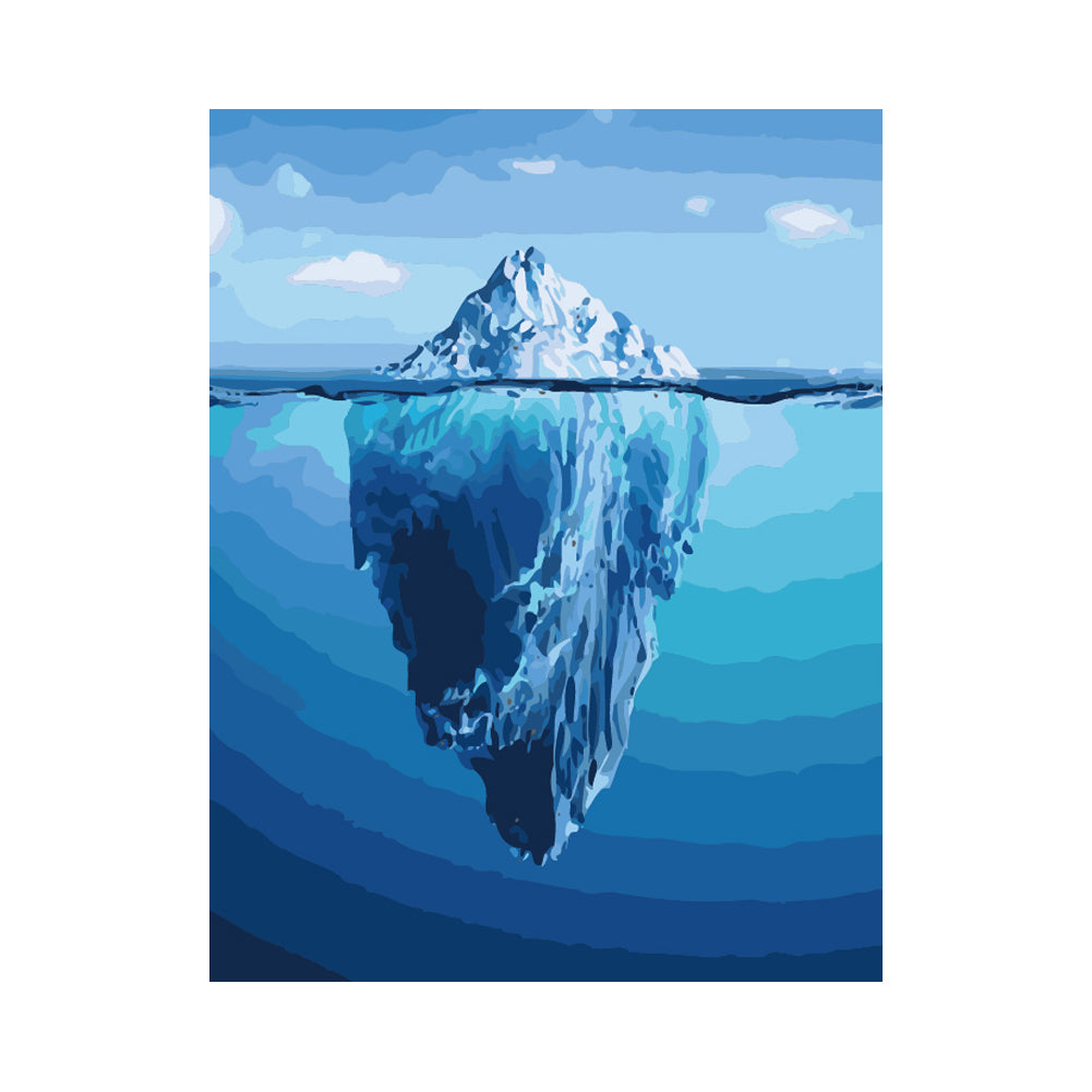 Majestic Blue Iceberg - 40x50 cm paint by numbers kit