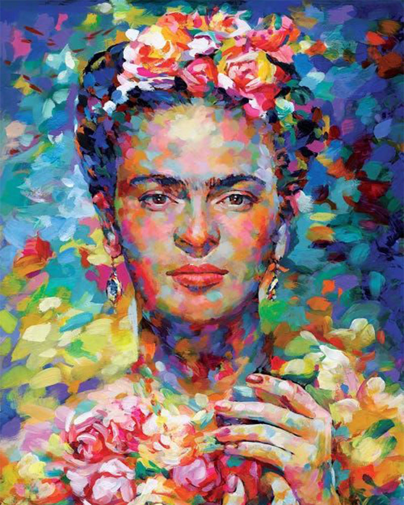 Colorful Frida Portrait - 40x50 cm paint by numbers kit
