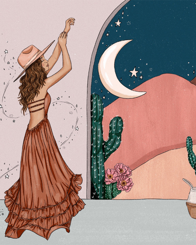 Desert Moon Dancer - 40x50 cm paint by numbers kit