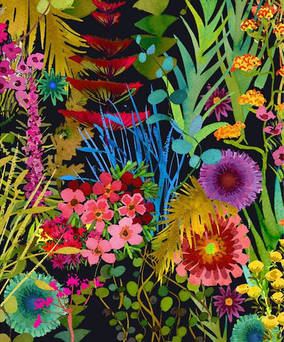 Midnight Wildflower Garden - 40x50 cm paint by numbers kit