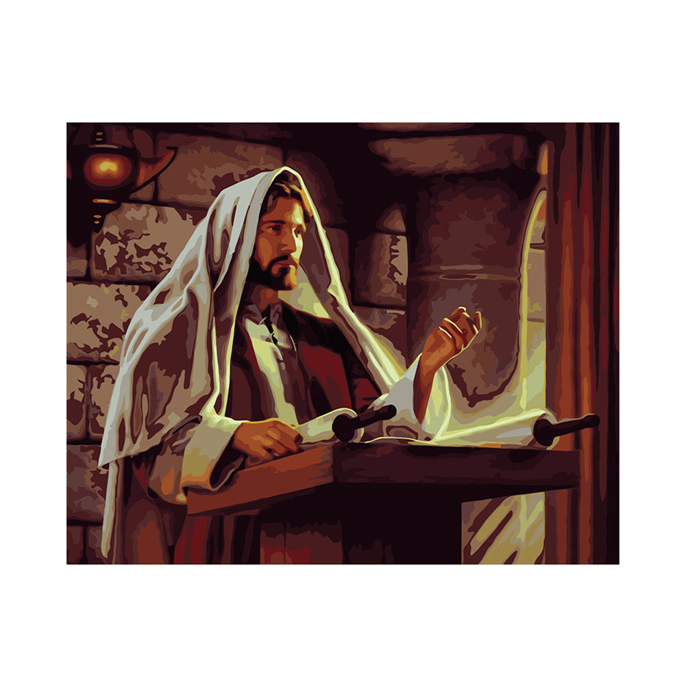 Ancient Scroll Reader - 40x50 cm paint by numbers kit