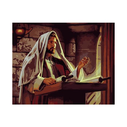 Ancient Scroll Reader - 40x50 cm paint by numbers kit