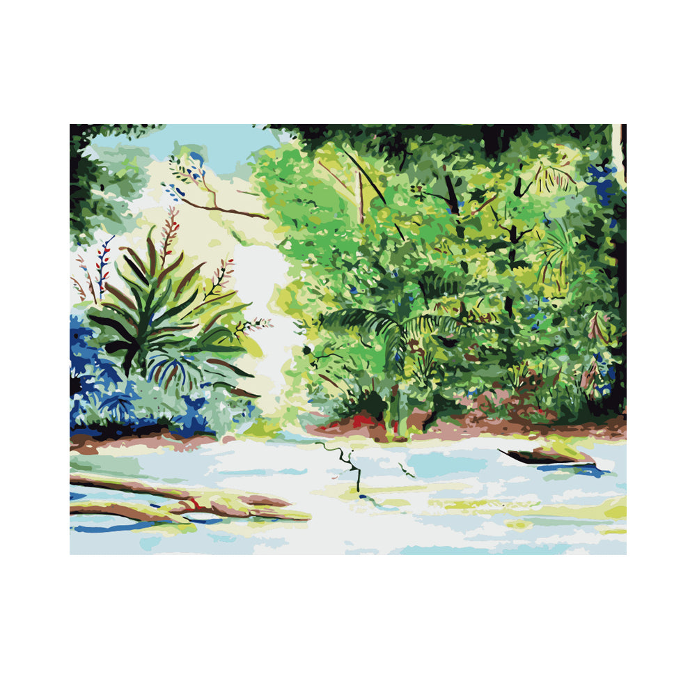 Tropical River Forest - 40x50 cm paint by numbers kit