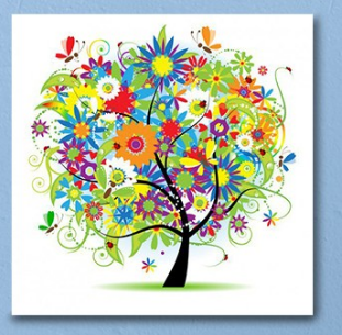 Colorful Tree of Life - 40x50 cm