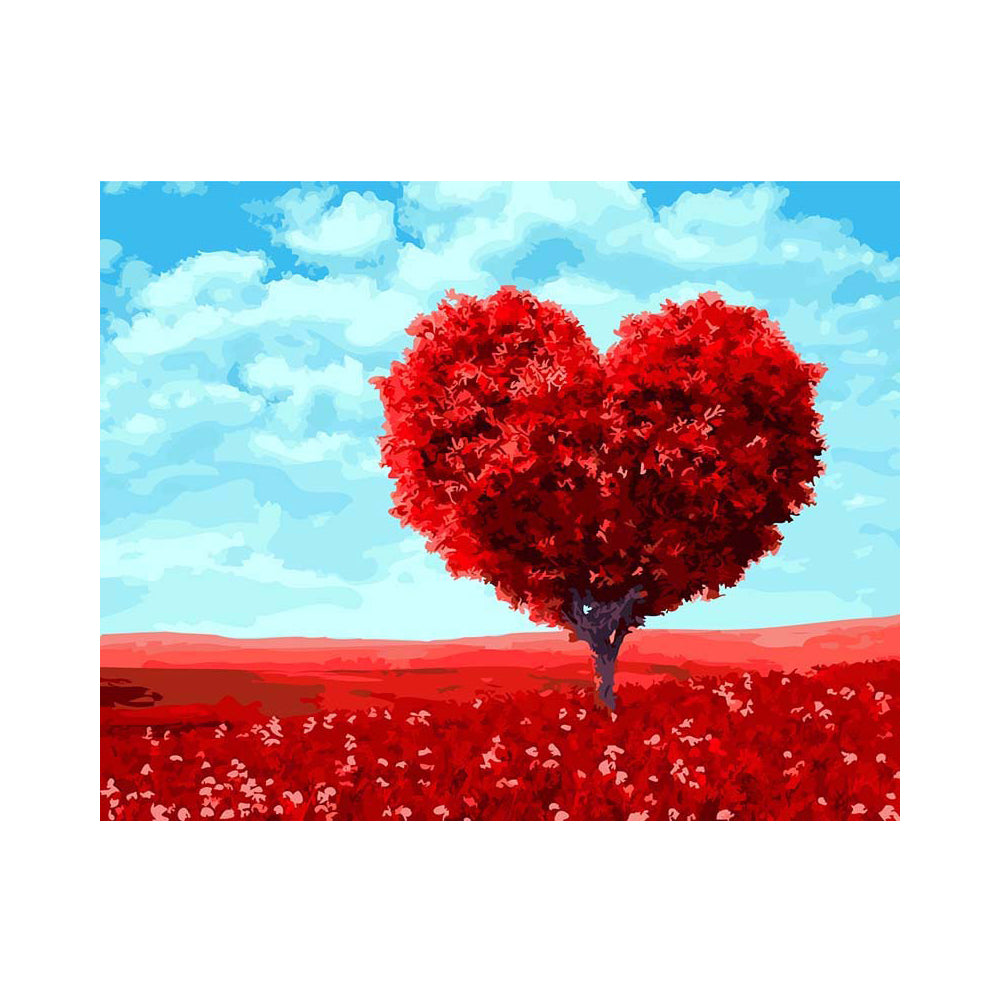 Crimson Heart Tree - 40x50 cm paint by numbers kit