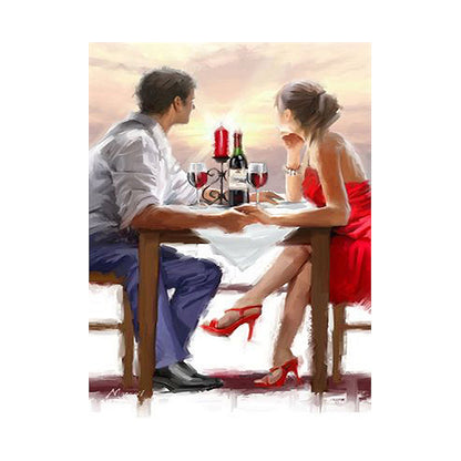 Romantic Sunset Dinner - 40x50 cm paint by numbers kit