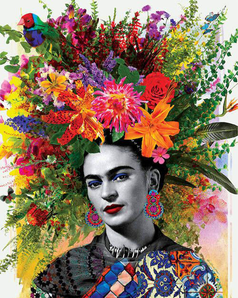 Muse à la couronne de fleurs