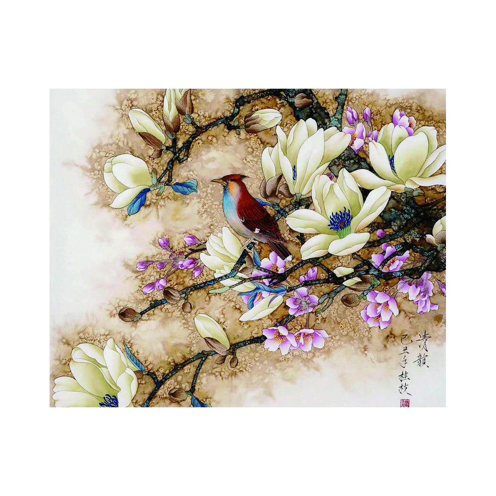 Magnolia Bird Garden - 40x50 cm paint by numbers kit