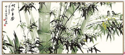 Bamboo Ink Garden - 40x50 cm paint by numbers kit